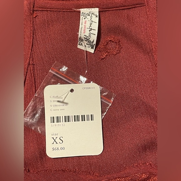 FREE PEOPLE | Orange Halter Top | Size XS - Picture 5 of 5